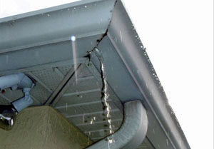 gutter corner leak