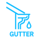 gutter icon light blue
